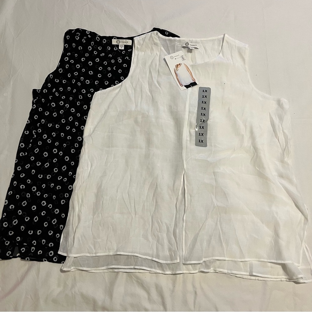 New Cristina B short sleeve top bundle, size 1X women - Picture 6 of 7